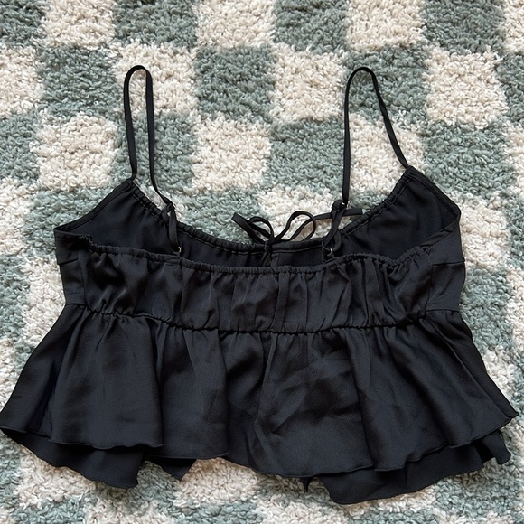 Intimately Free People - black satin cami! Size M - Picture 2 of 2
